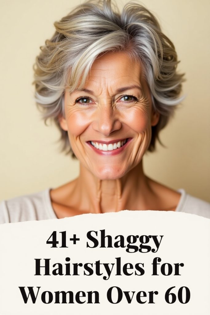 Low Maintenance Short Shaggy Haircuts Over 60 With Layers