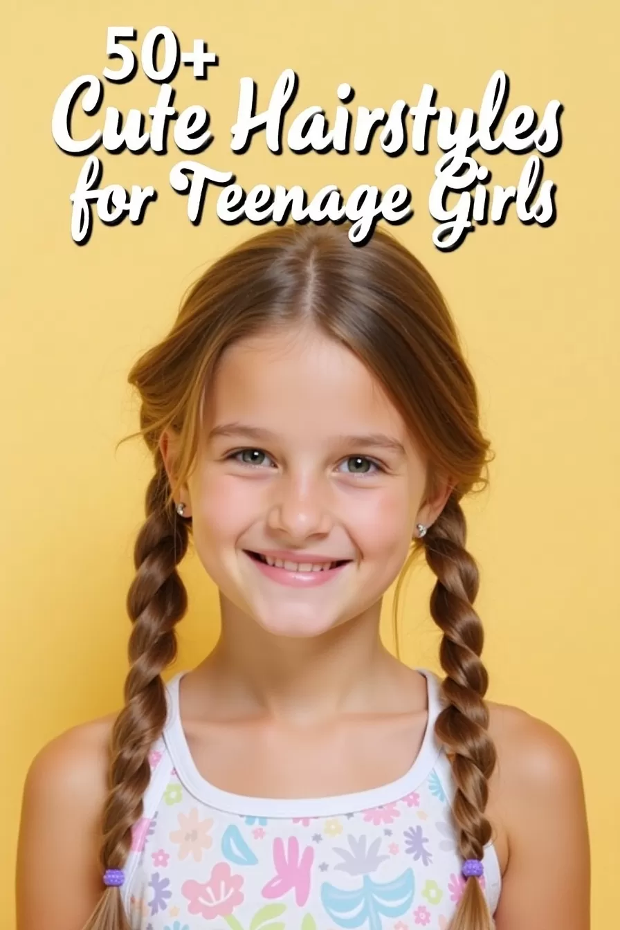 50+ Cute Hairstyles for Teenage Girls to Try Now