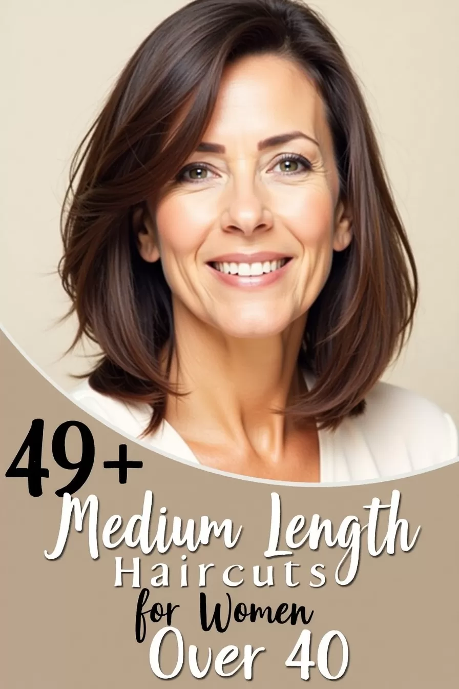 49+ Stylish Medium Length Haircuts for Women Over 40