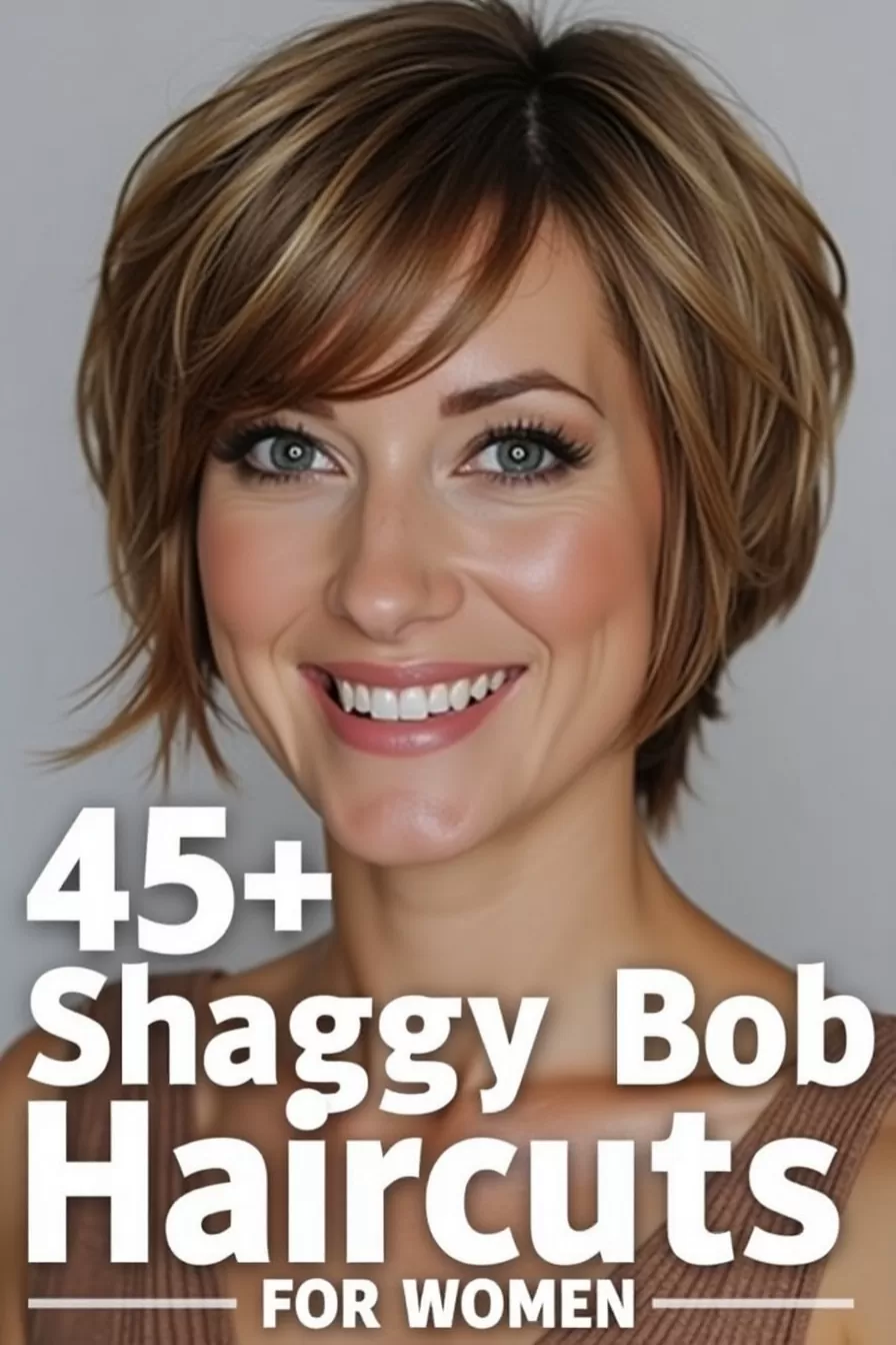 45+ Trendy Shaggy Bob Haircuts for Women to Try Now