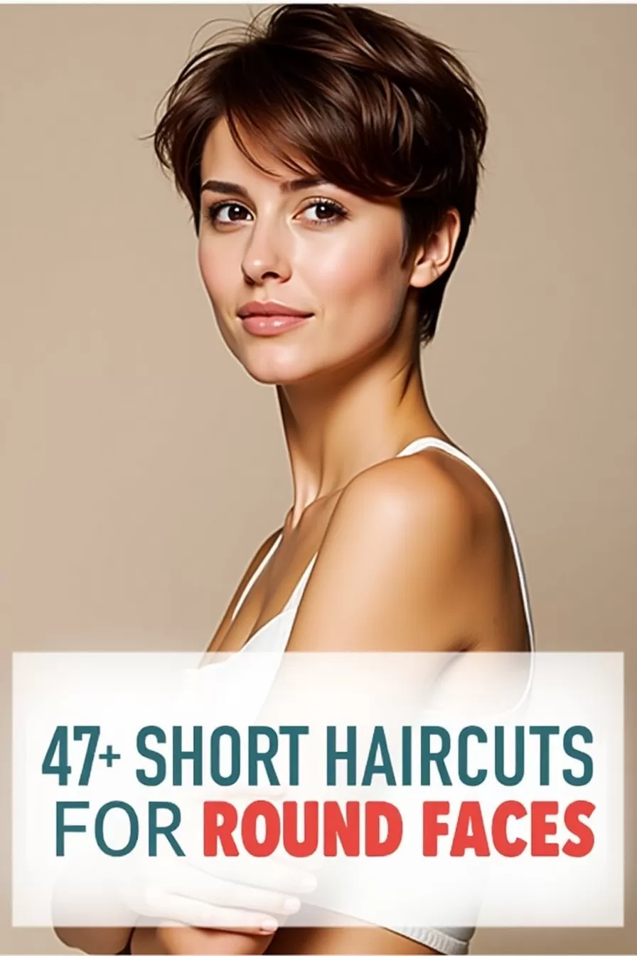 47+ Stunning Short Haircuts for Round Faces Women