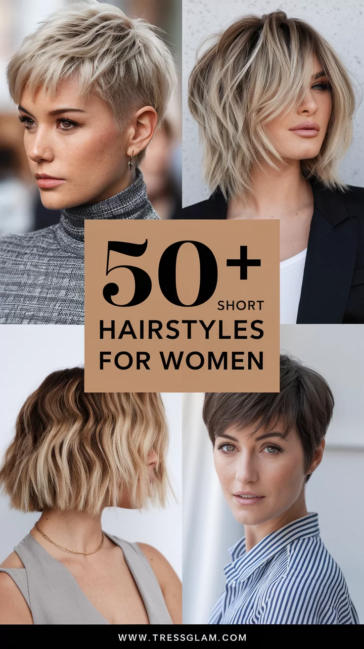 50+ Stunning Short Hairstyles for Women to Try Now